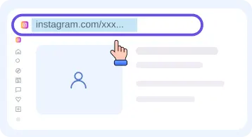 Step 2: Copy profile URL or username