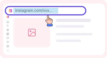 Step 2: Copy photo post URL from share or address bar