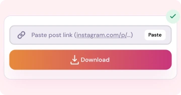 Step 3: Paste the link and click Download