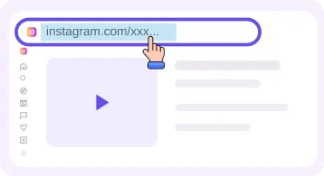 Step 2: Copy video URL from share or address bar