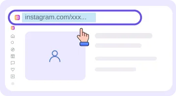 Step 2: Copy profile URL or username
