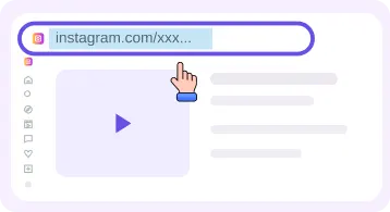 Step 2: Copy reel URL from share or address bar